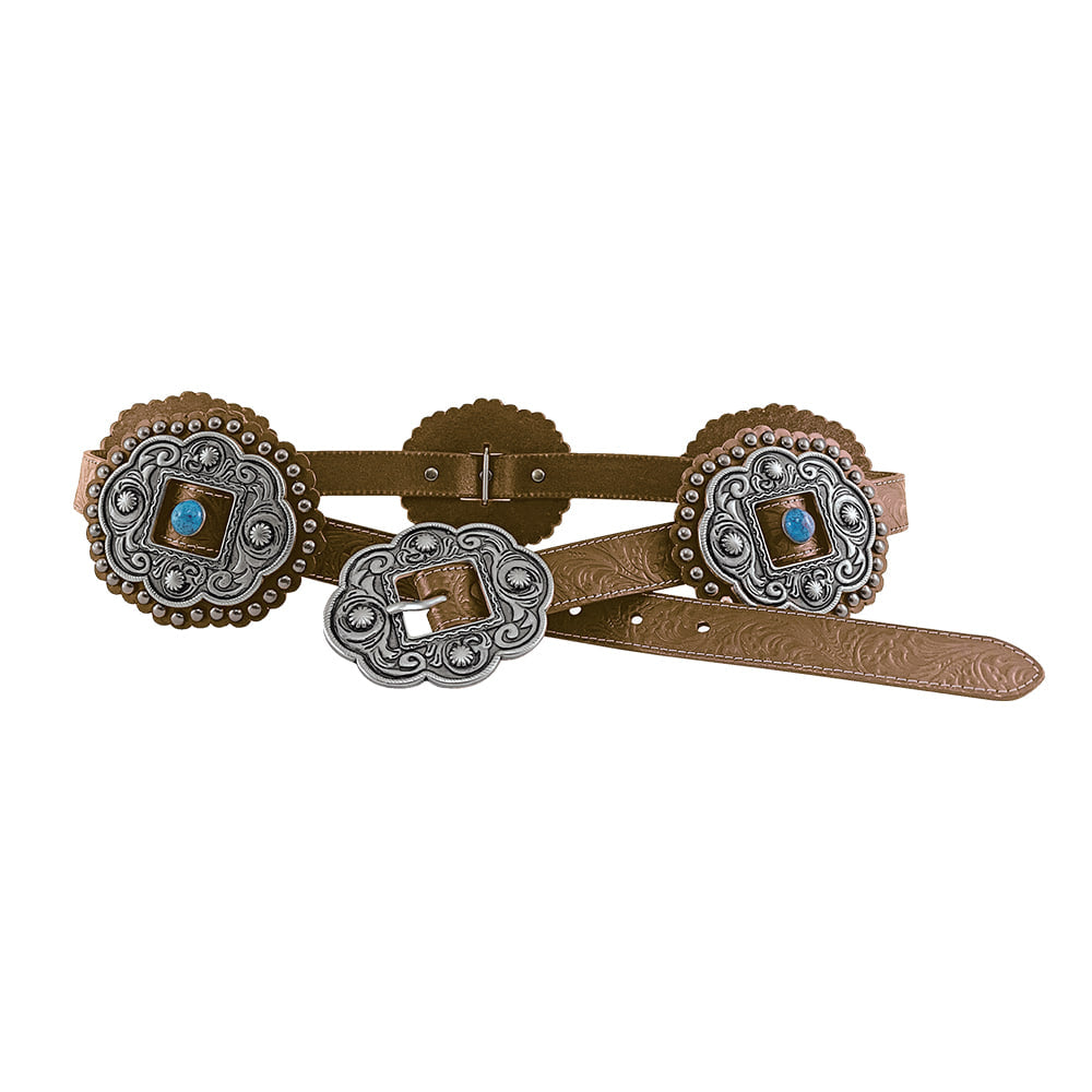 Roper Apparel Roper Dark Brown Large Concho Women's Belt