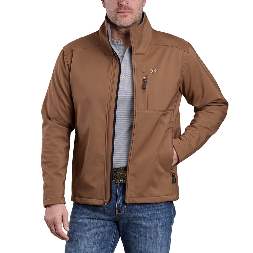 Roper Apparel Roper Men's Brown Soft Shell Jacket