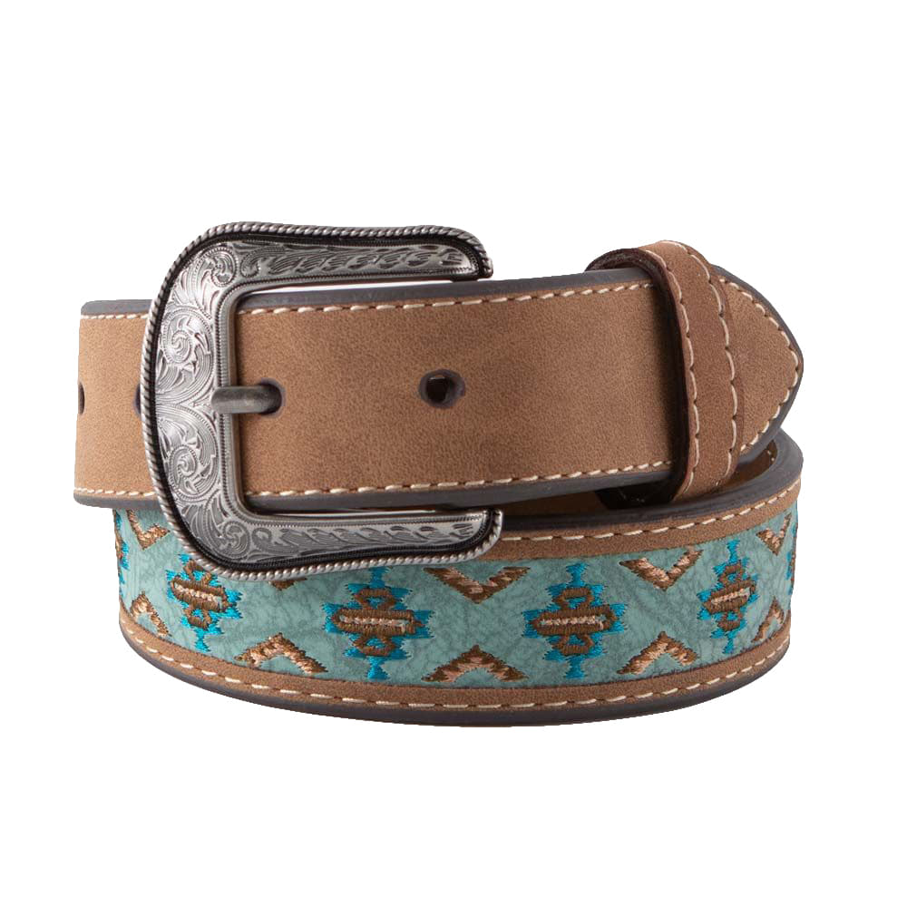 Roper Apparel Roper Turquoise Aztec Embroidered Boy's Belt