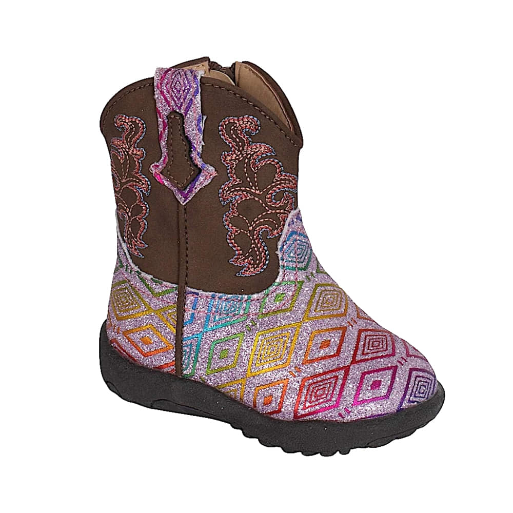 Roper Footwear Roper Maya Pink Glitter Girl's Infant Boots