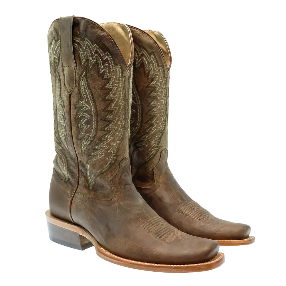 RW Ranch Footwear RW Ranch Mad Brown Cowhide Goat Top Men's Boots
