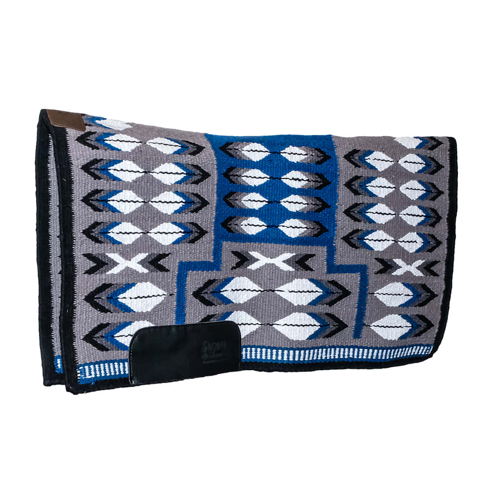 Saguaro Show Pads Tack 34"X38" Saguaro Show Pads Blue and Grey 34" x 38" Contour Ranch Pad