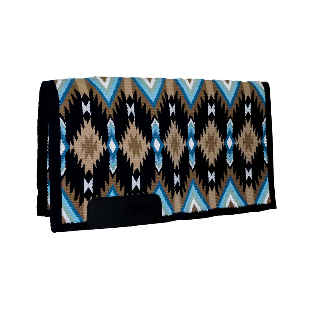 Saguaro Show Pads Tack Saguaro Show Pads Malibu Blue and Sand 34" x 38" XFactor Ranch Pad