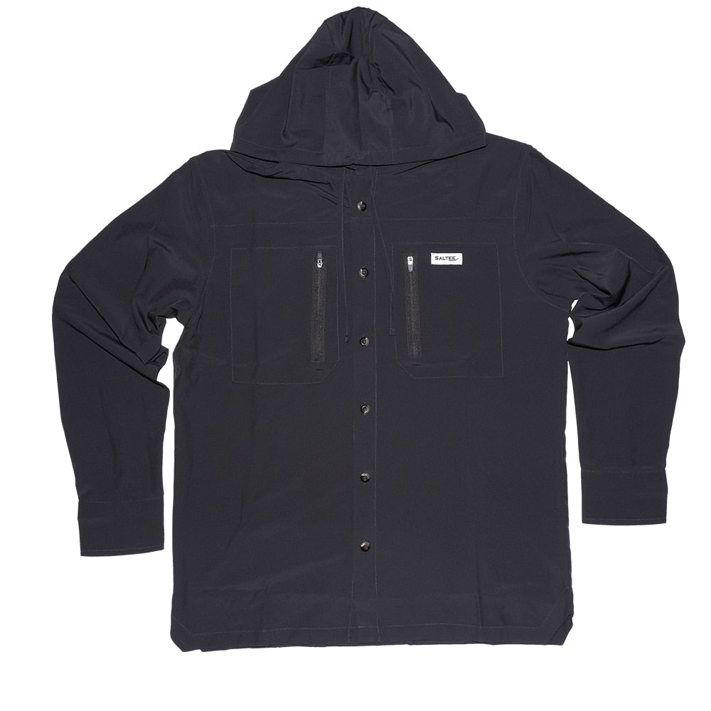 Saltee Outdoors Apparel Saltee Outdoors Hermasilla Smokey Grey Performance Long Sleeve Men's Hoodie