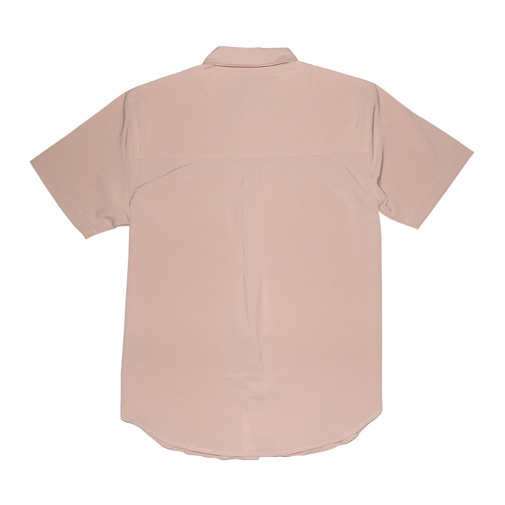 Saltee Outdoors Apparel Saltee Outdoors Zapata Performance Short Sleeve Button-Down Open Pocket With Snap in Desert Khaki