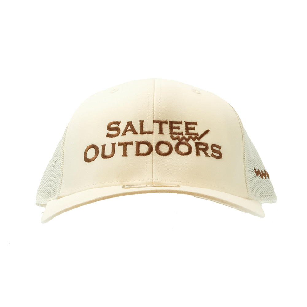 Saltee Outdoors Hats Saltee Outdoors 112 Cream Brown With Embroidery Cap