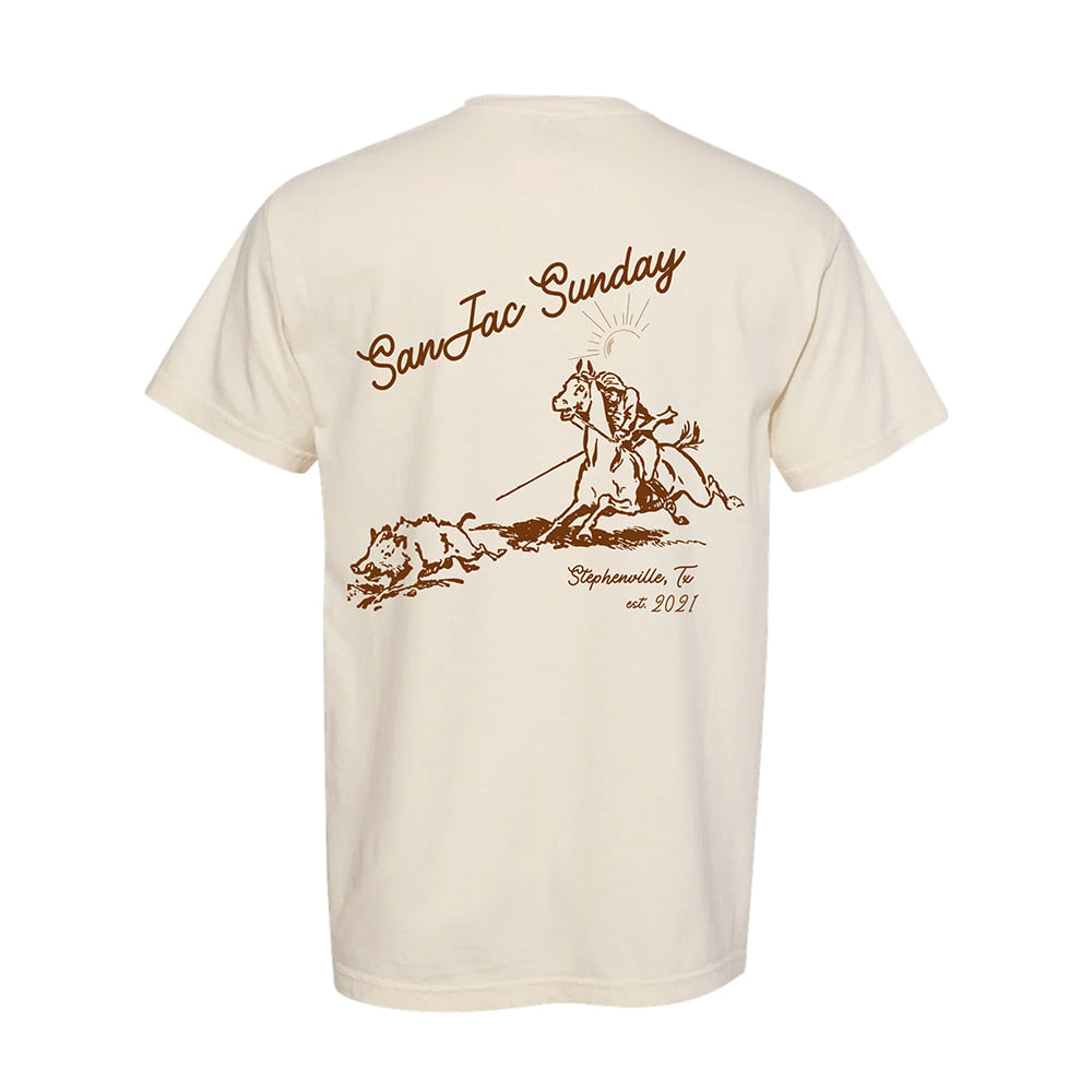 San Jac Outdoors Apparel SanJac Outdoors Sunday T-Shirt in Bone