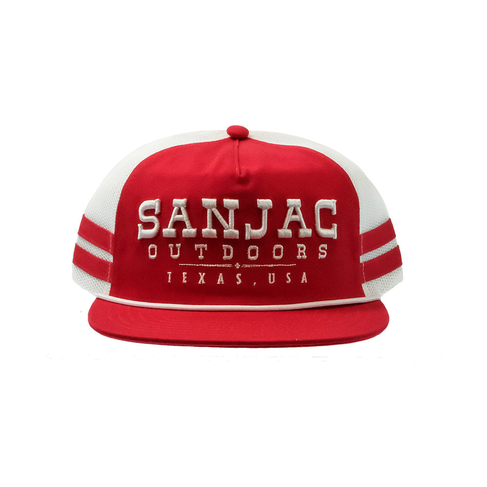 San Jac Outdoors Hats SAN JAC ROPE CAP RED STRIPE