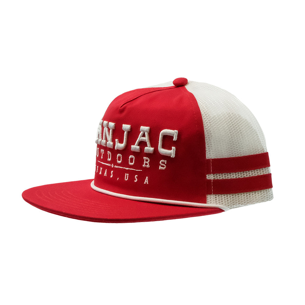 San Jac Outdoors Hats SAN JAC ROPE CAP RED STRIPE
