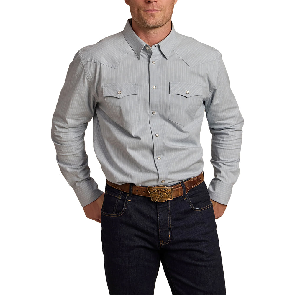Schaefer Outfitter Apparel MENS CLASSIC WESTERN BUTTON DOWN SHIRT IN HELOTES
