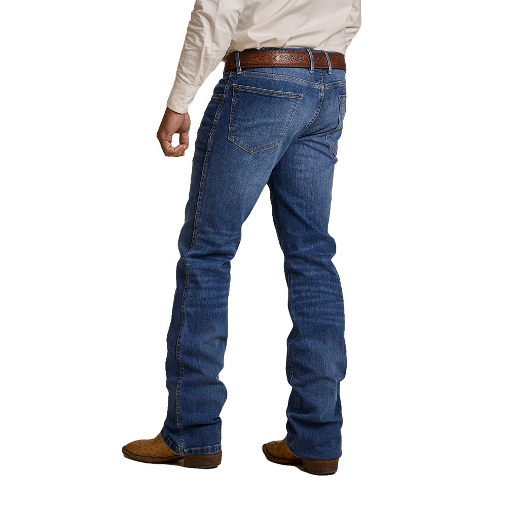 Schaefer Outfitter Apparel MENS RANCH FLEX BOOTCUT DUNGAREES IN MEDIUM WASH