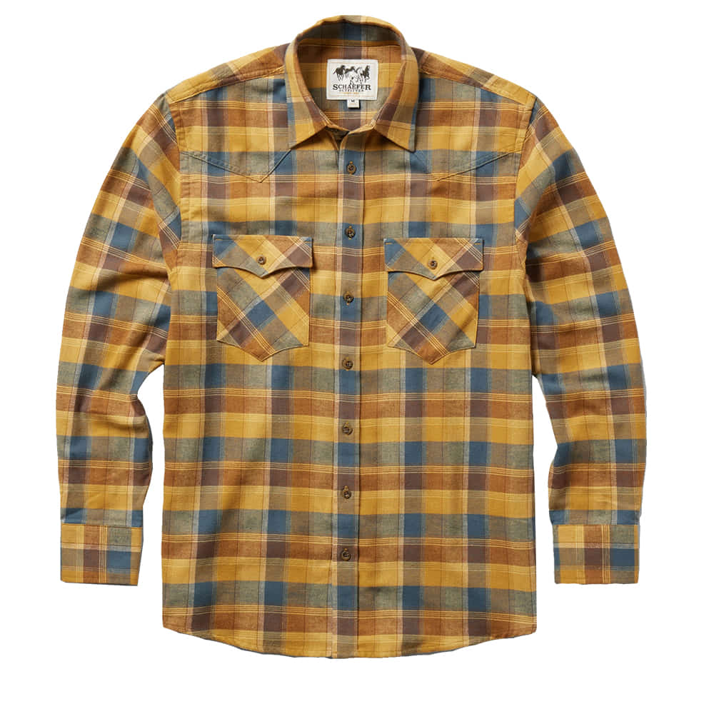 Schaefer Outfitter Apparel Schaefer Outfitter Long Sleeve Cotton Flannel Men's Shirt In Grandberry