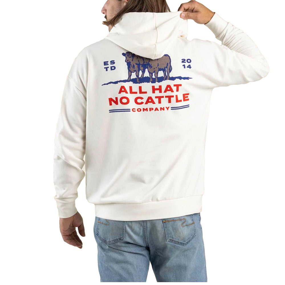 Sendero Provisions Company Apparel Sendero Provisions Company All Hat No Cattle Vintage White Mens Hoodie