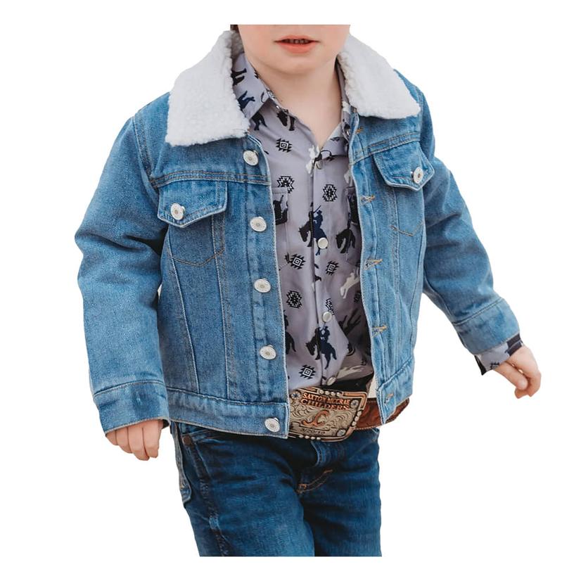Shea Baby Apparel Shea Baby Toddler Boy's Denim Wool Jacket