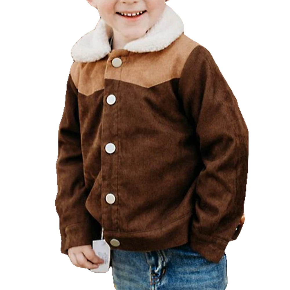 Shea Baby Apparel Shea Baby Two Toned Brown Boys Jacket