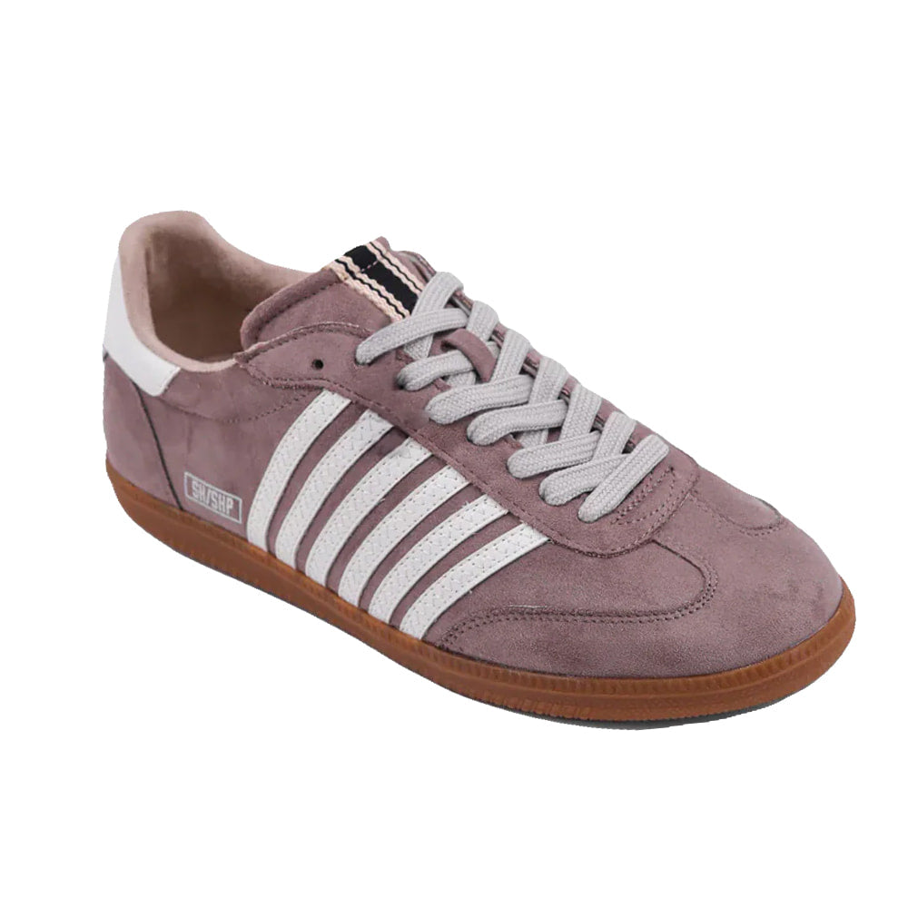 Shu Shop Footwear Shu Shop Women's Lace Up Taupe Suede Stevie Sneaker