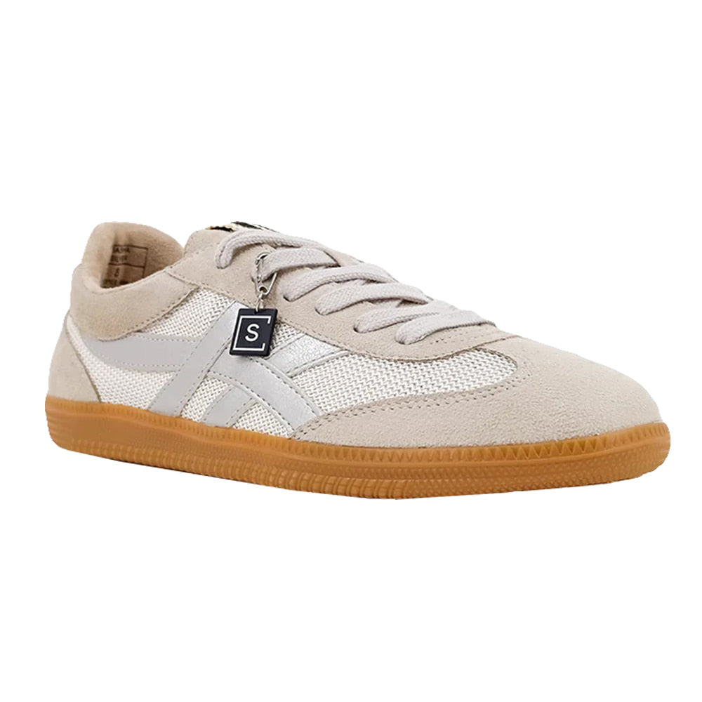 Shu Shop Footwear Shu Shop Women's Silver Sasha Lace Up Sneaker