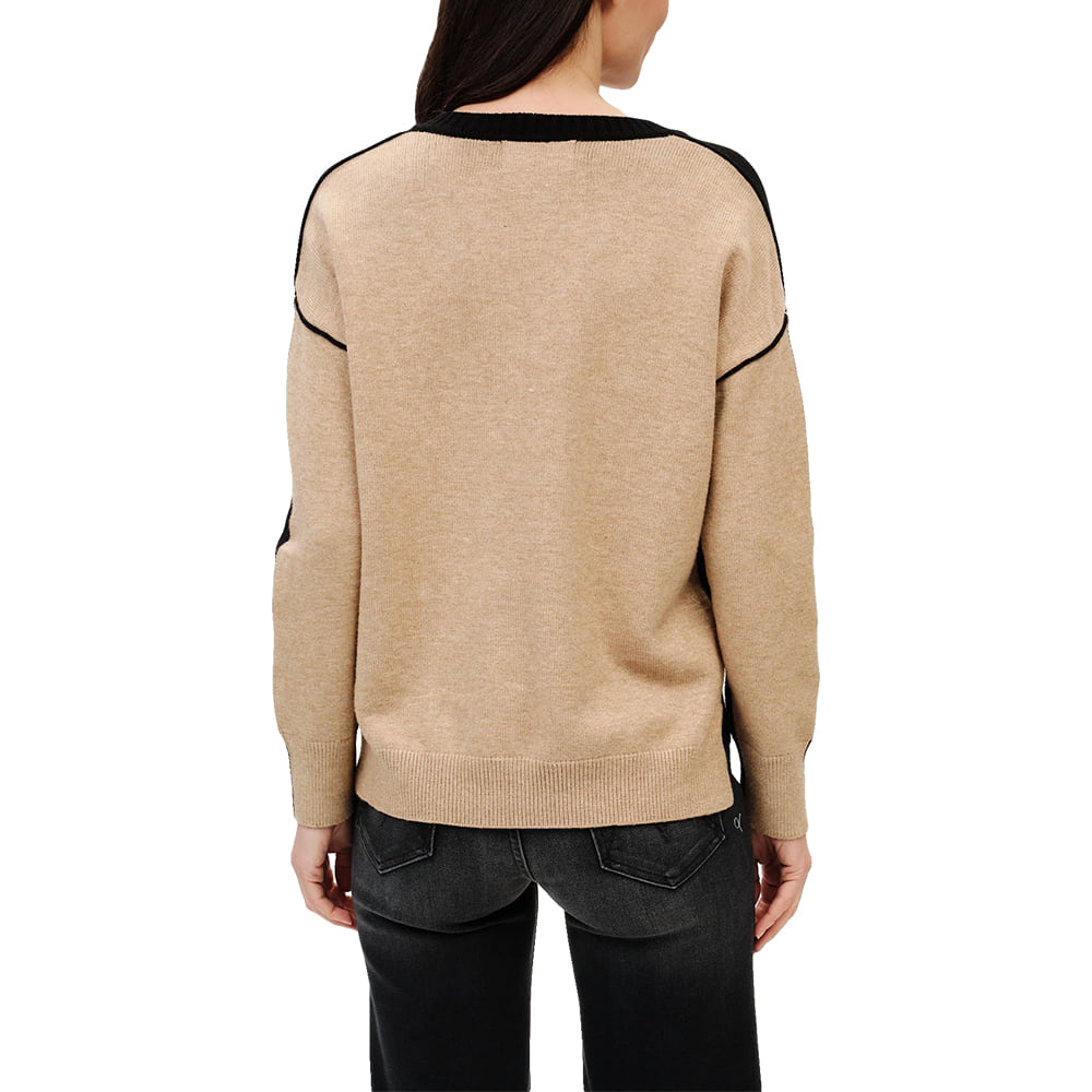 Six Fifty Apparel VNeck Exposed Seam Sweater