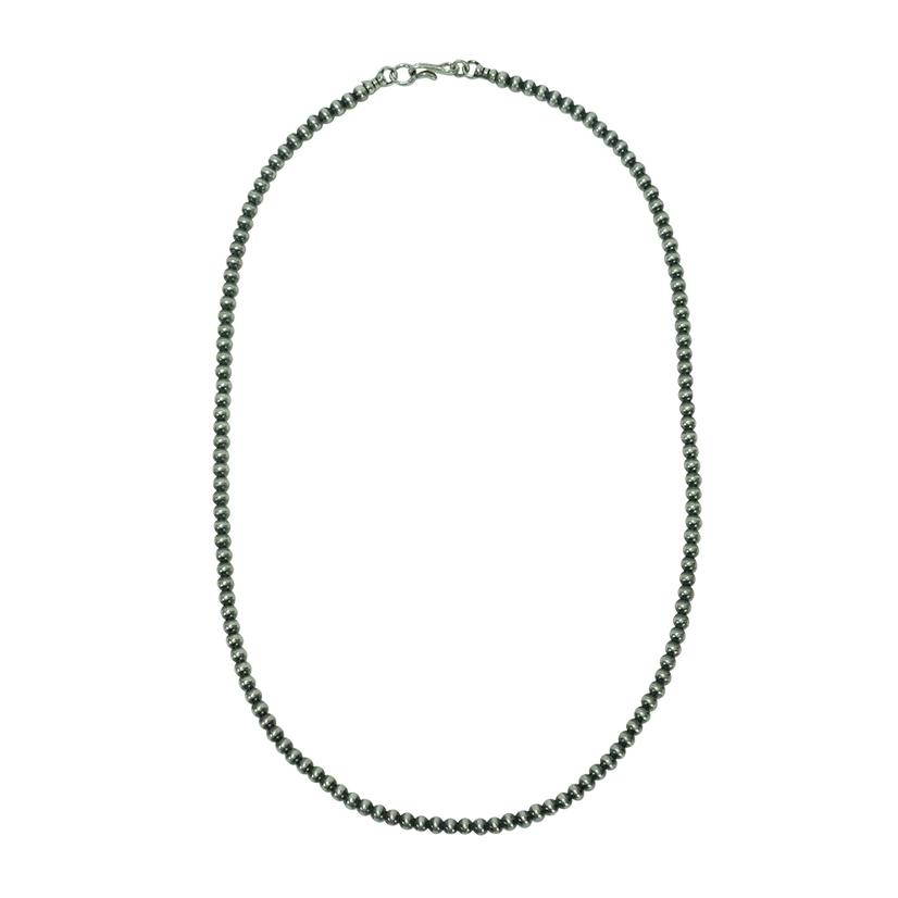 South Texas Tack Apparel 20 Inch / Silver Navajo Pearl Necklace 4mm x 20inch