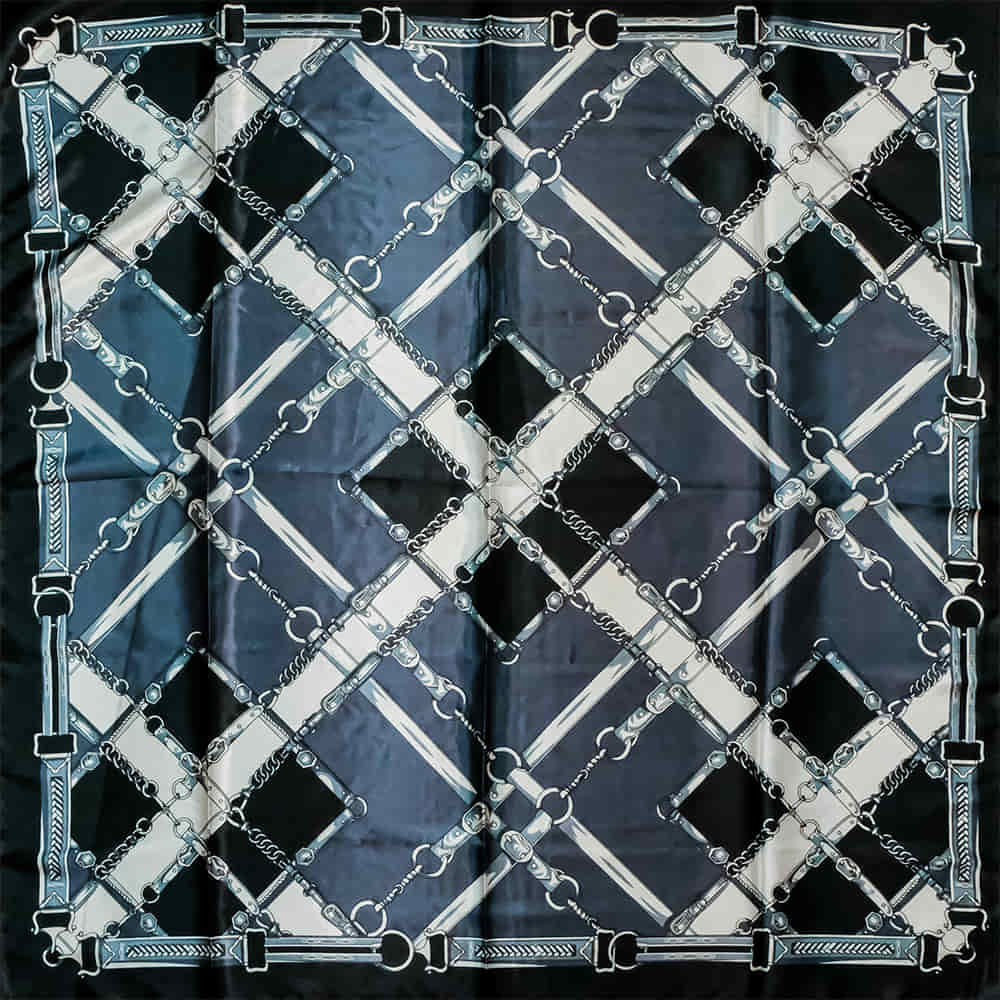 South Texas Tack Apparel Apparel Black / 35"X35" South Texas Tack Apparel Geometric Pattern Wild Rags