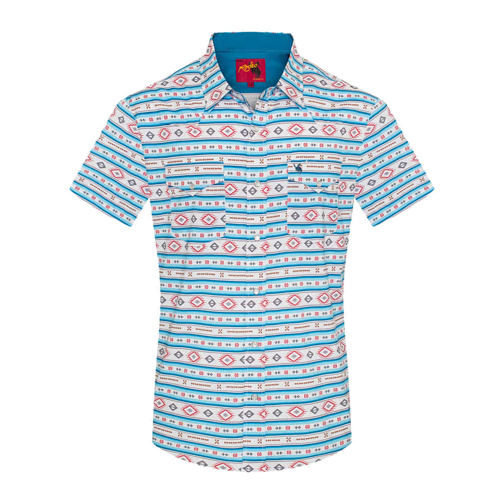 South Texas Tack Apparel Apparel Mens Short Sleeve Modal Print Shirt