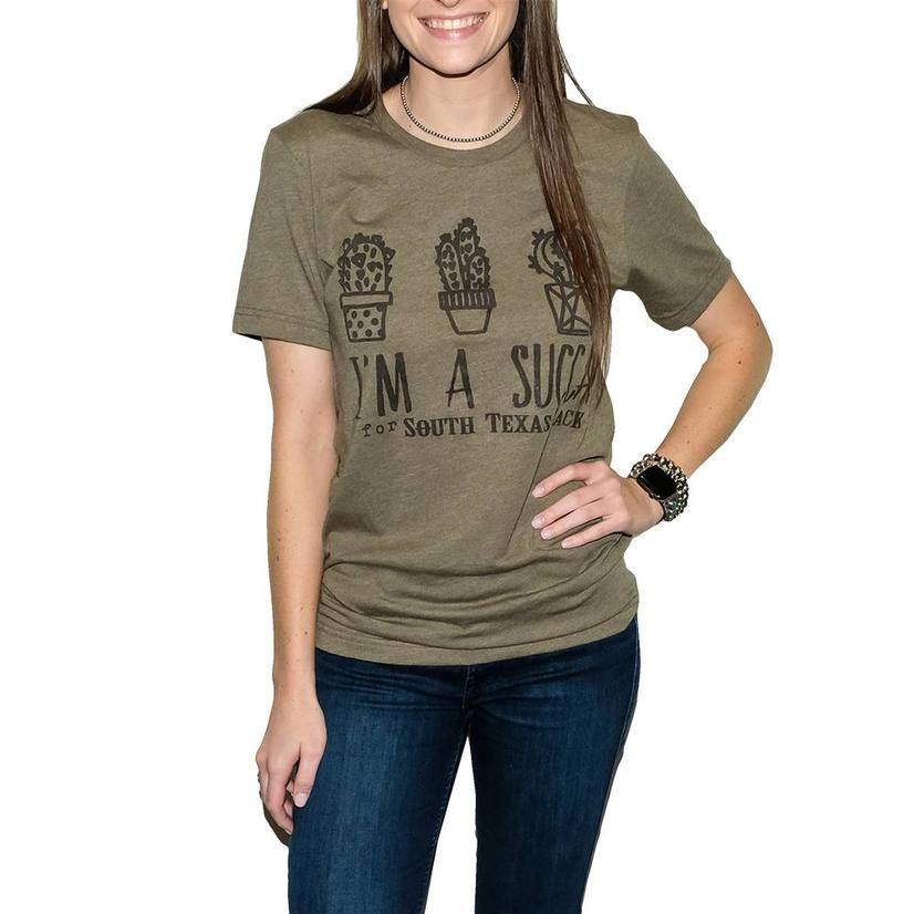 South Texas Tack Apparel Apparel Olive / S South Texas Tack "Im A Succa" Print Tee
