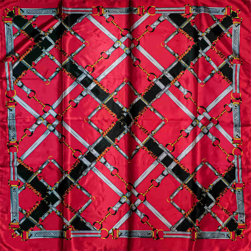 South Texas Tack Apparel Apparel Red / 35"X35" South Texas Tack Apparel Geometric Pattern Wild Rags
