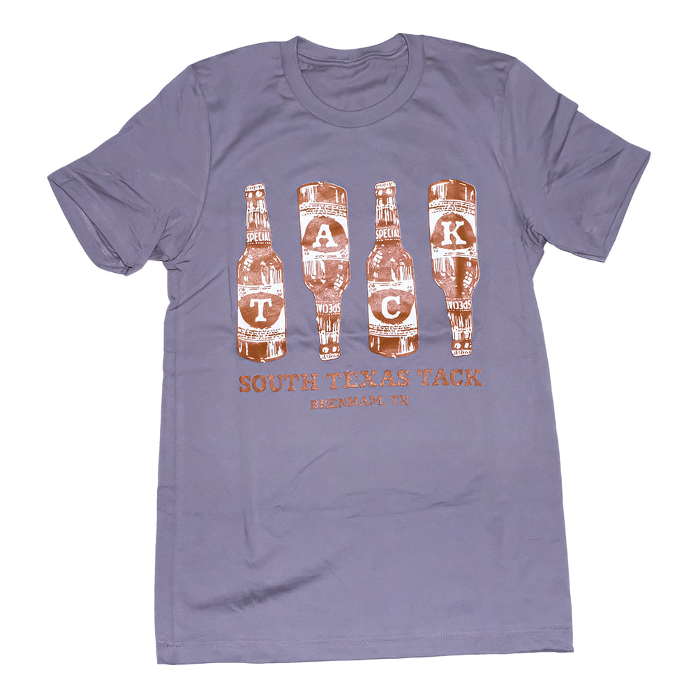 South Texas Tack Apparel Apparel South Texas Tack Bottled Grey And Brown Short Sleeve Men's Tee