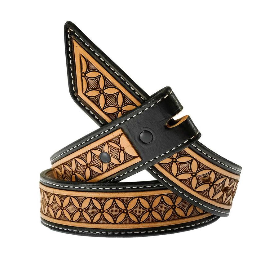 South Texas Tack Apparel Apparel South Texas Tack Cowboy Cut Brown and Black Belt
