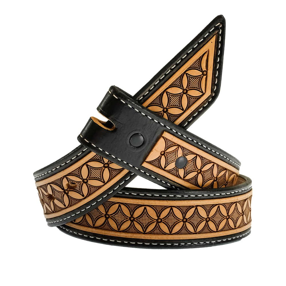 South Texas Tack Apparel Apparel South Texas Tack Cowboy Cut Brown and Black Belt