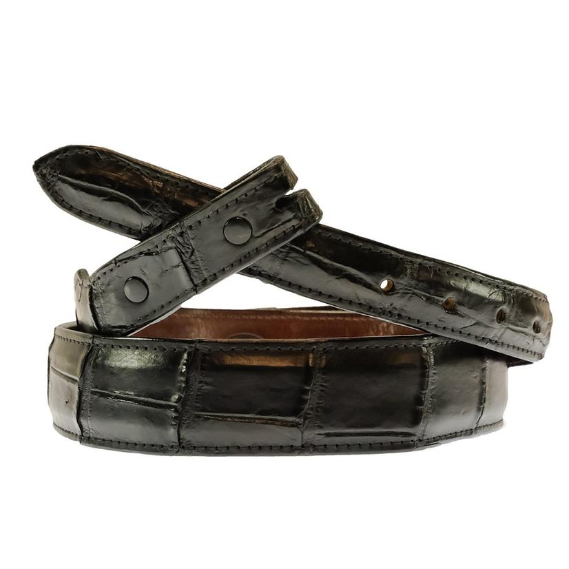 South Texas Tack Apparel Apparel South Texas Tack Custom Exotic Black Belt