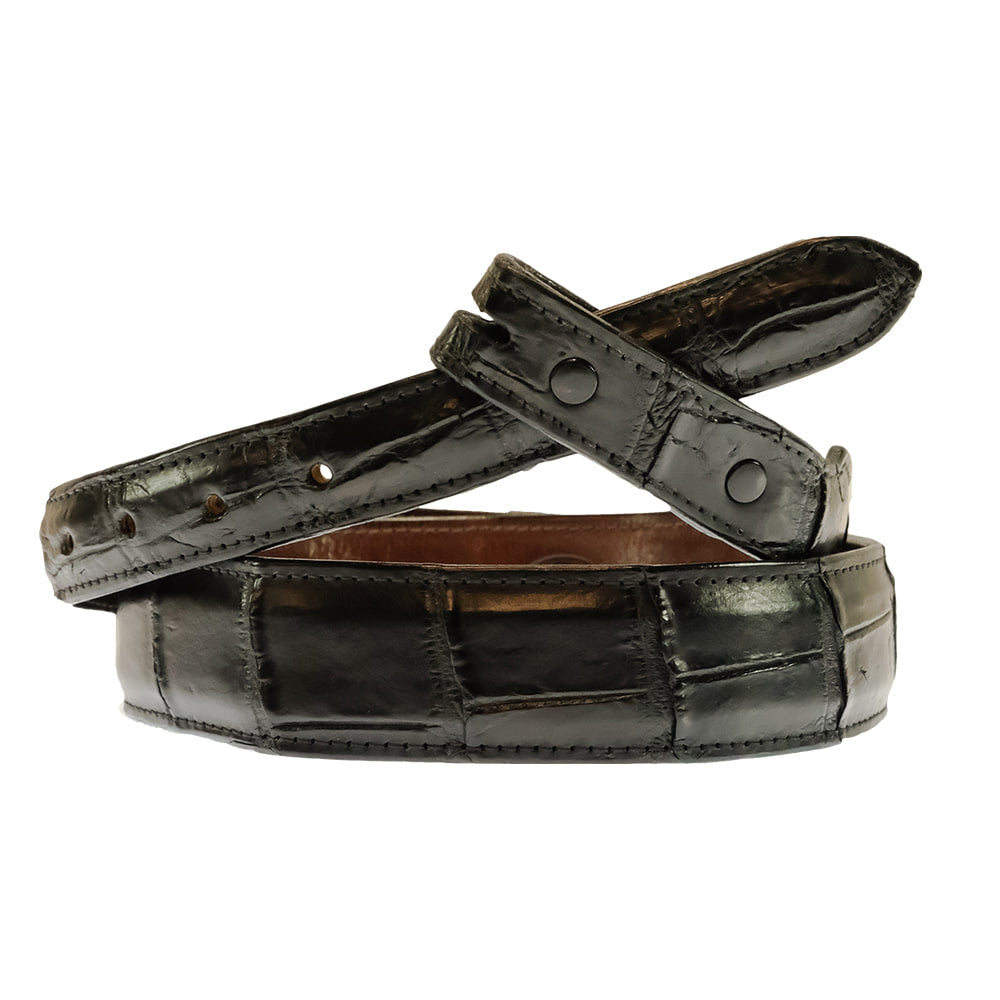 South Texas Tack Apparel Apparel South Texas Tack Custom Exotic Black Belt