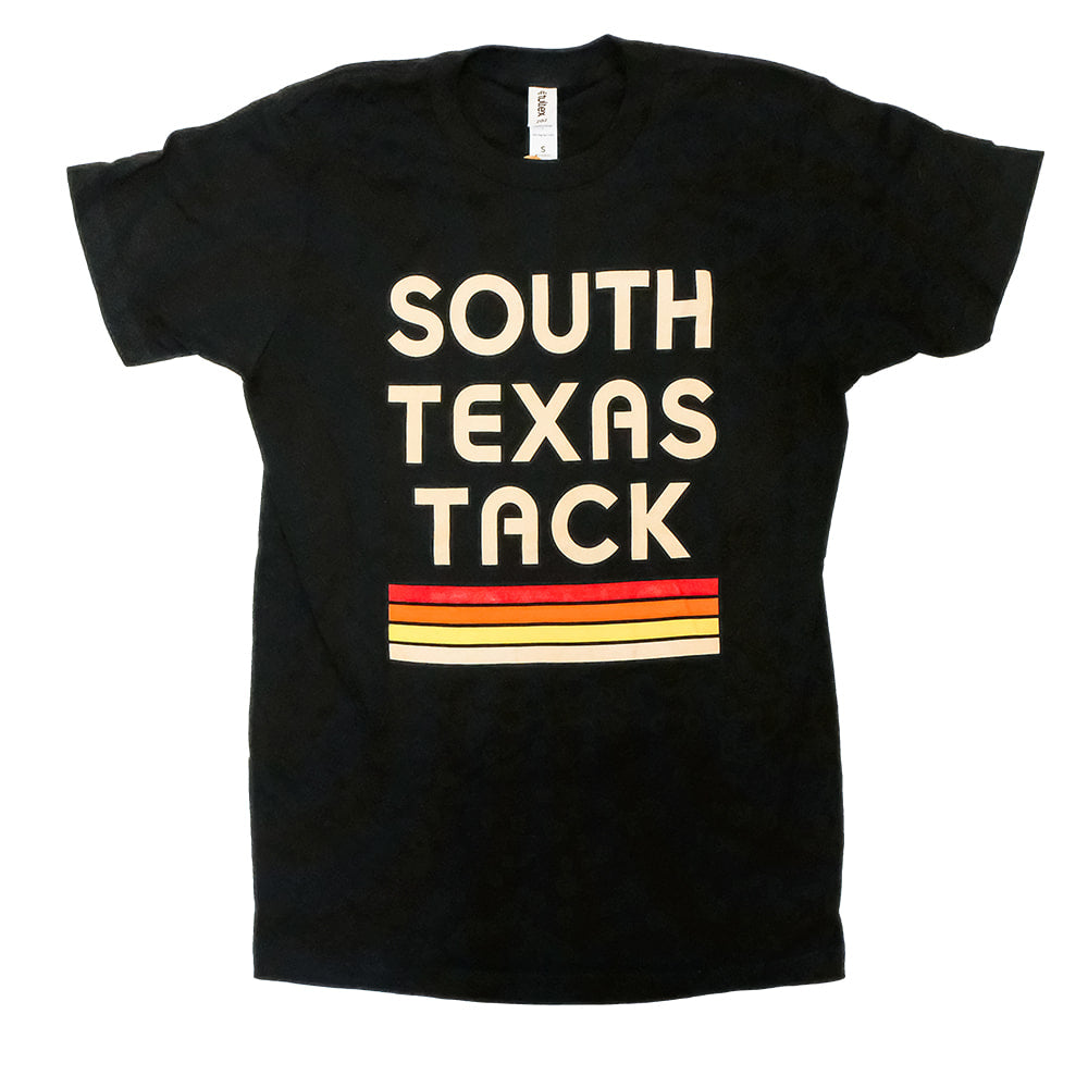 South Texas Tack Apparel Apparel South Texas Tack Retro Logo Black Short Sleeve Women's Tee