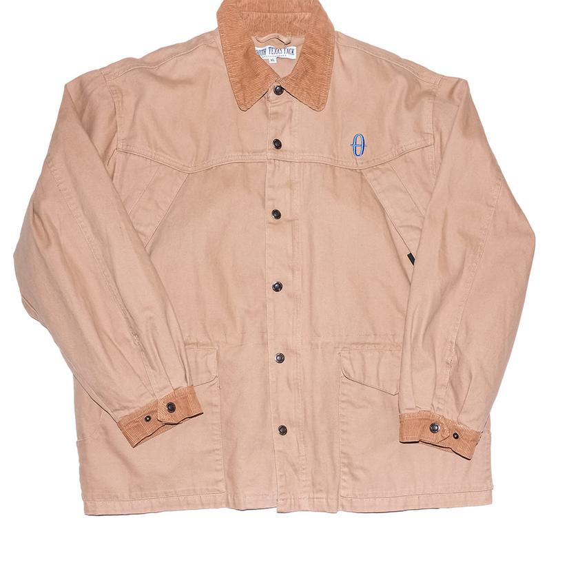 South Texas Tack Apparel Apparel South Texas Tack Snap Front Outside Conceal Carry Pockets Men's Tan Brush Jacket