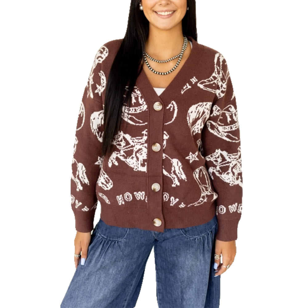 South Texas Tack Apparel Apparel Turquoise Haven Women's Turquoise Western Cardigan