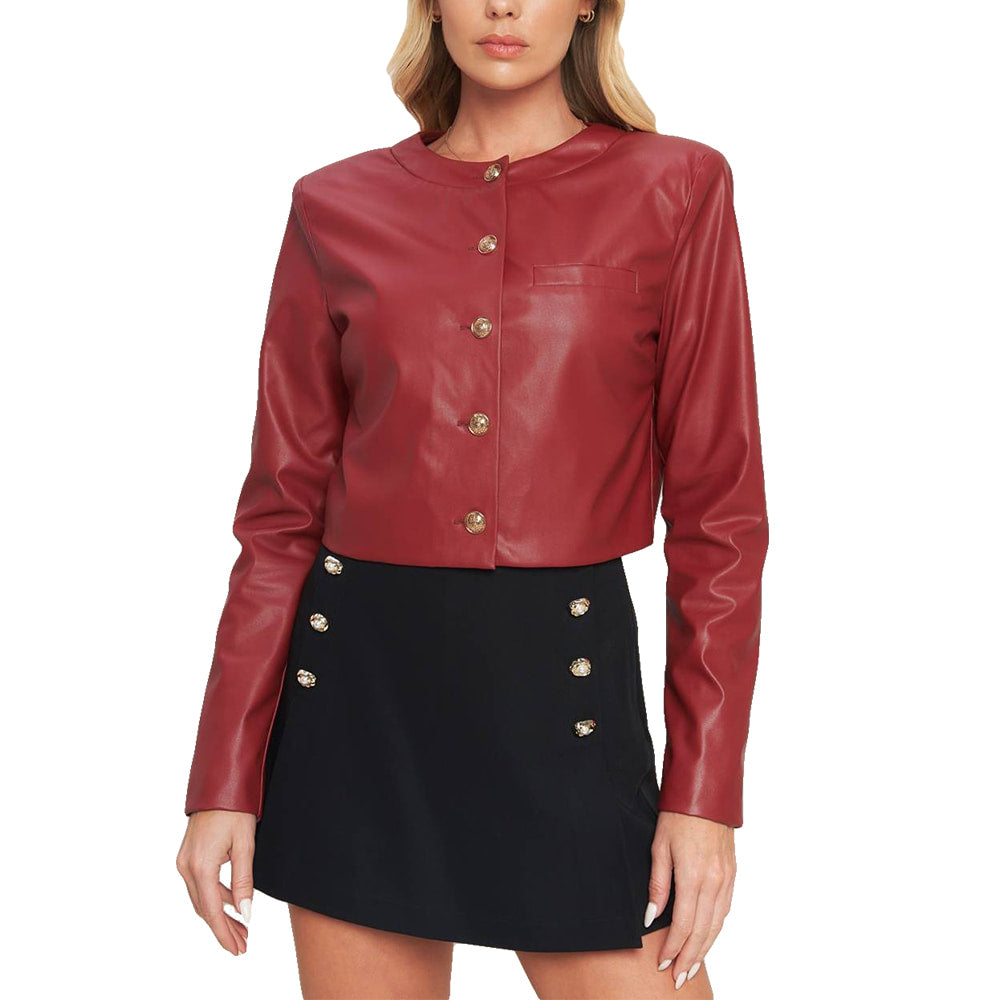 South Texas Tack Apparel Faux Leather Bolero Jacket