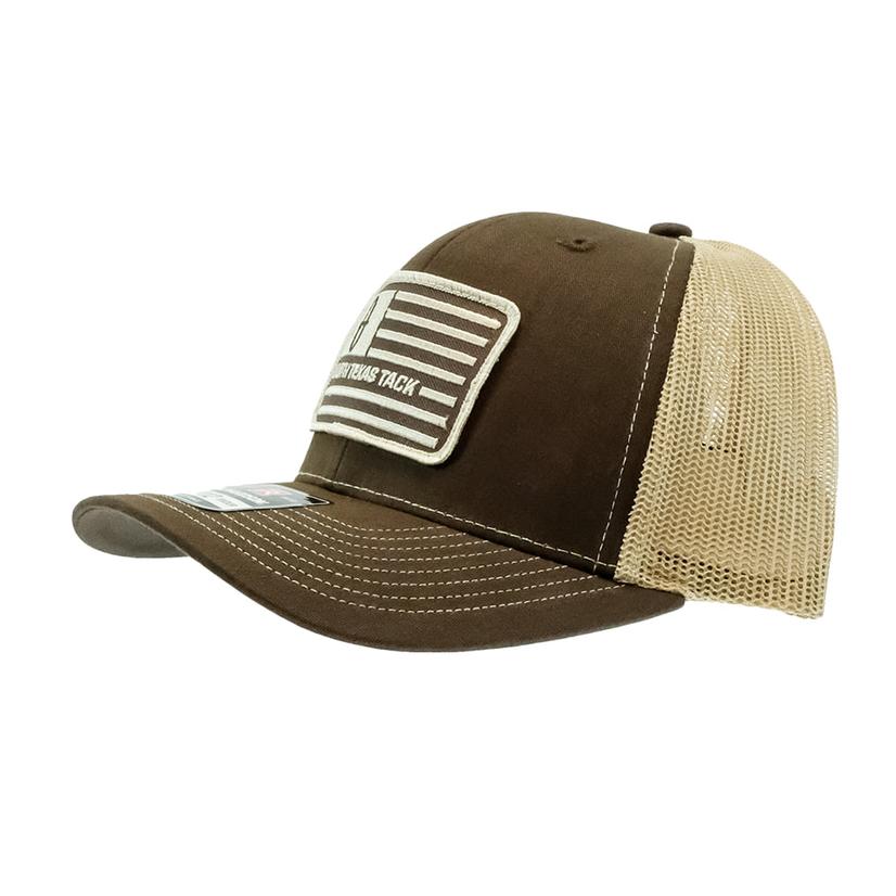 South Texas Tack Apparel Hats Brown/Khaki / Osfa South Texas Tack Brown Cap with Patch