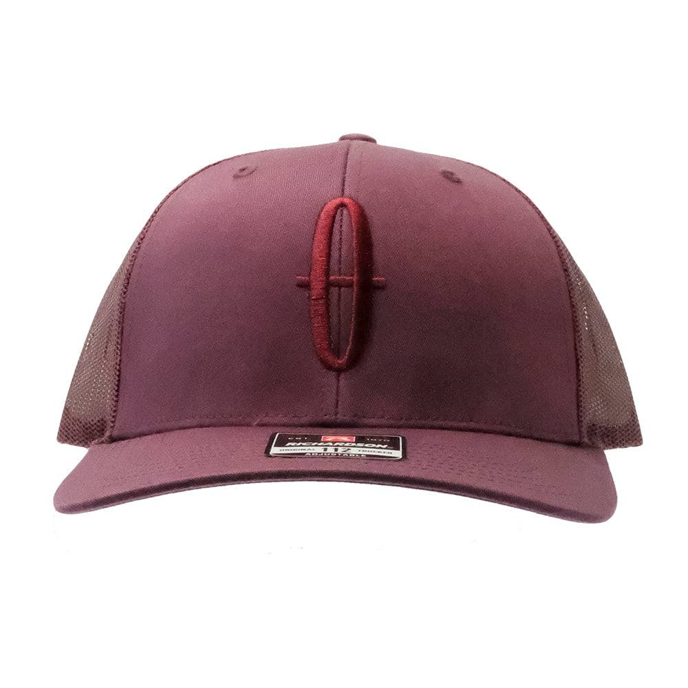 South Texas Tack Apparel Hats South Texas Tack Apparel 112 Maroon with Maroon Bar Nothing Logo Cap