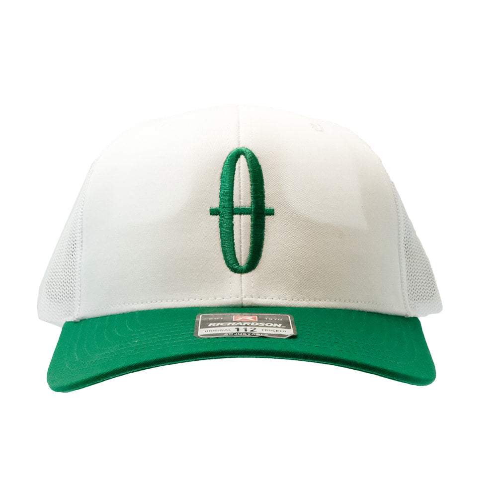 South Texas Tack Apparel Hats South Texas Tack Apparel 112 White and Kelly Cap