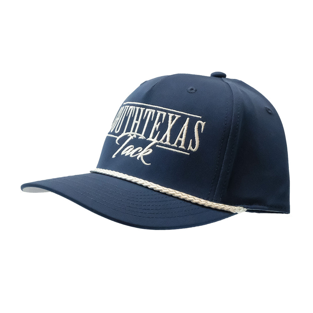 South Texas Tack Apparel Hats South Texas Tack Apparel 258 Cap Light Blue and White Rope with STT R to R