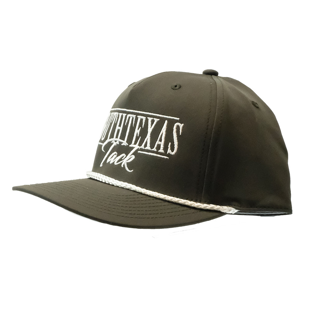 South Texas Tack Apparel Hats South Texas Tack Apparel 258 Cap Olive and White Rope with STT R to R