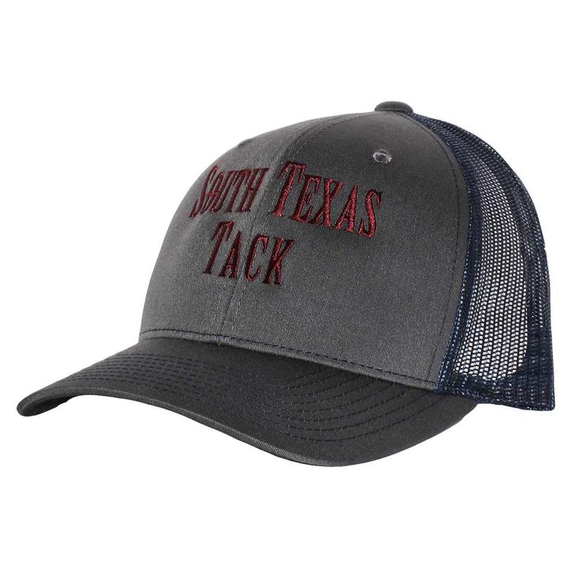 South Texas Tack Apparel Hats South Texas Tack Charcoal Navy Mesh Back Cap