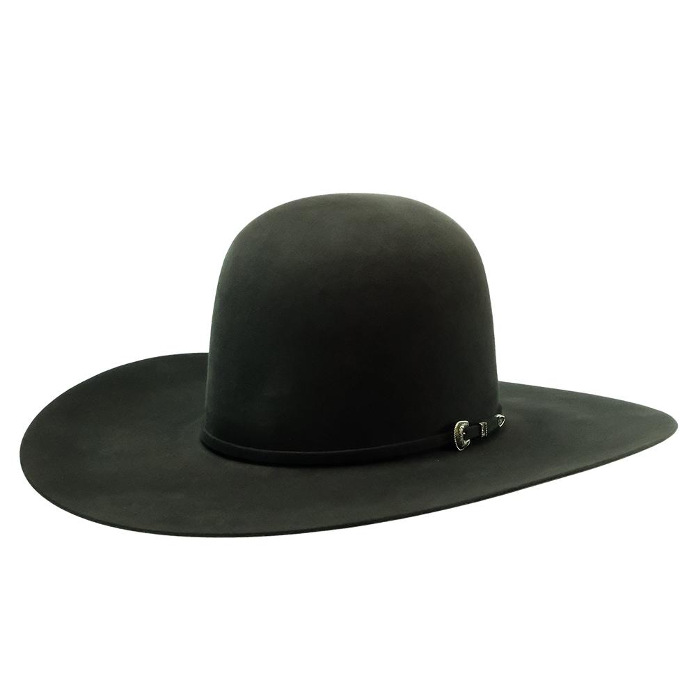 South Texas Tack Apparel Hats South Texas Tack Horseman Open Crown 10X 4.5" Brim Charcoal Felt Hat