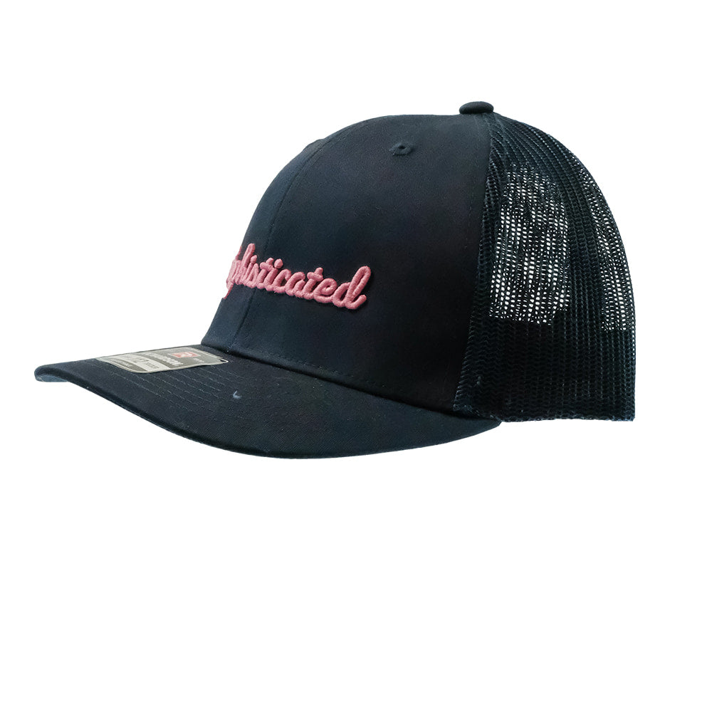 South Texas Tack Apparel Hats South Texas Tack Navy Pink Stitched Sophisticated Cap