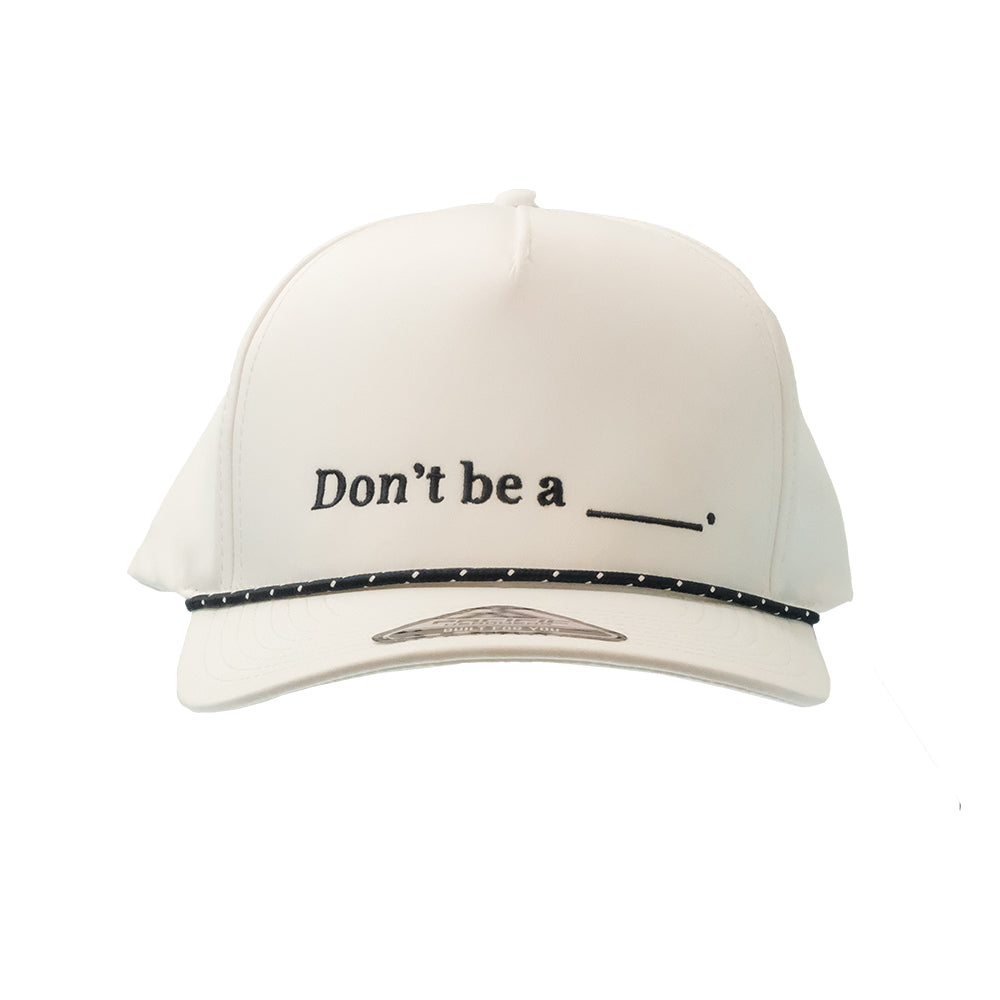 South Texas Tack Apparel Hats South Texas Tack White and Navy Don't Be A Blank Cap