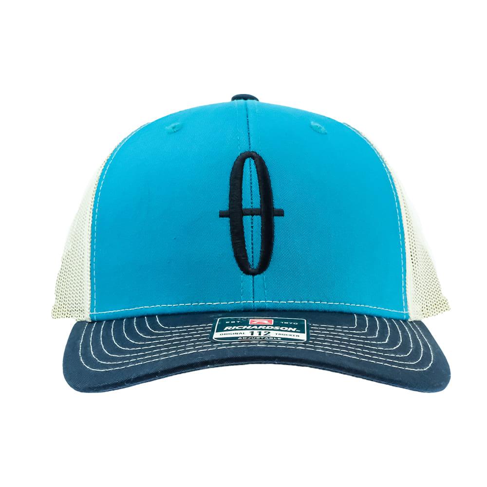 South Texas Tack Apparel Hats Teal/Birch/Navy / Osfa South Texas Tack Blue Teal Birch Navy with Navy Logo Mesh Back Cap