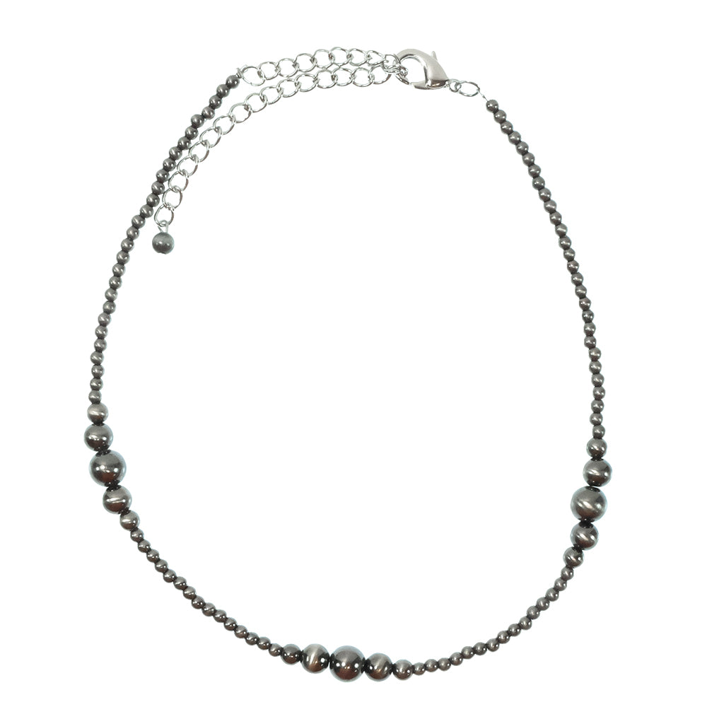 South Texas Tack Apparel Jewelry 15 Inch Pearl Faux Navajo Necklace 15"