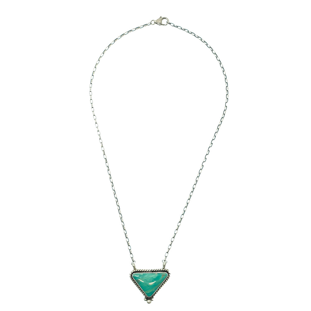 South Texas Tack Apparel Jewelry 18 Inch Augustine Largo Native American Navajo Kingman Turquoise And Sterling Silver Necklace