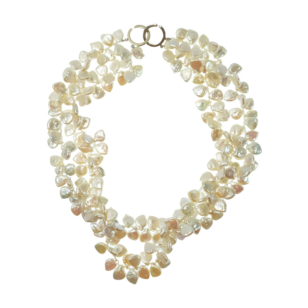 South Texas Tack Apparel Jewelry 22 Inch Keshi Pearl Two Strand Necklace