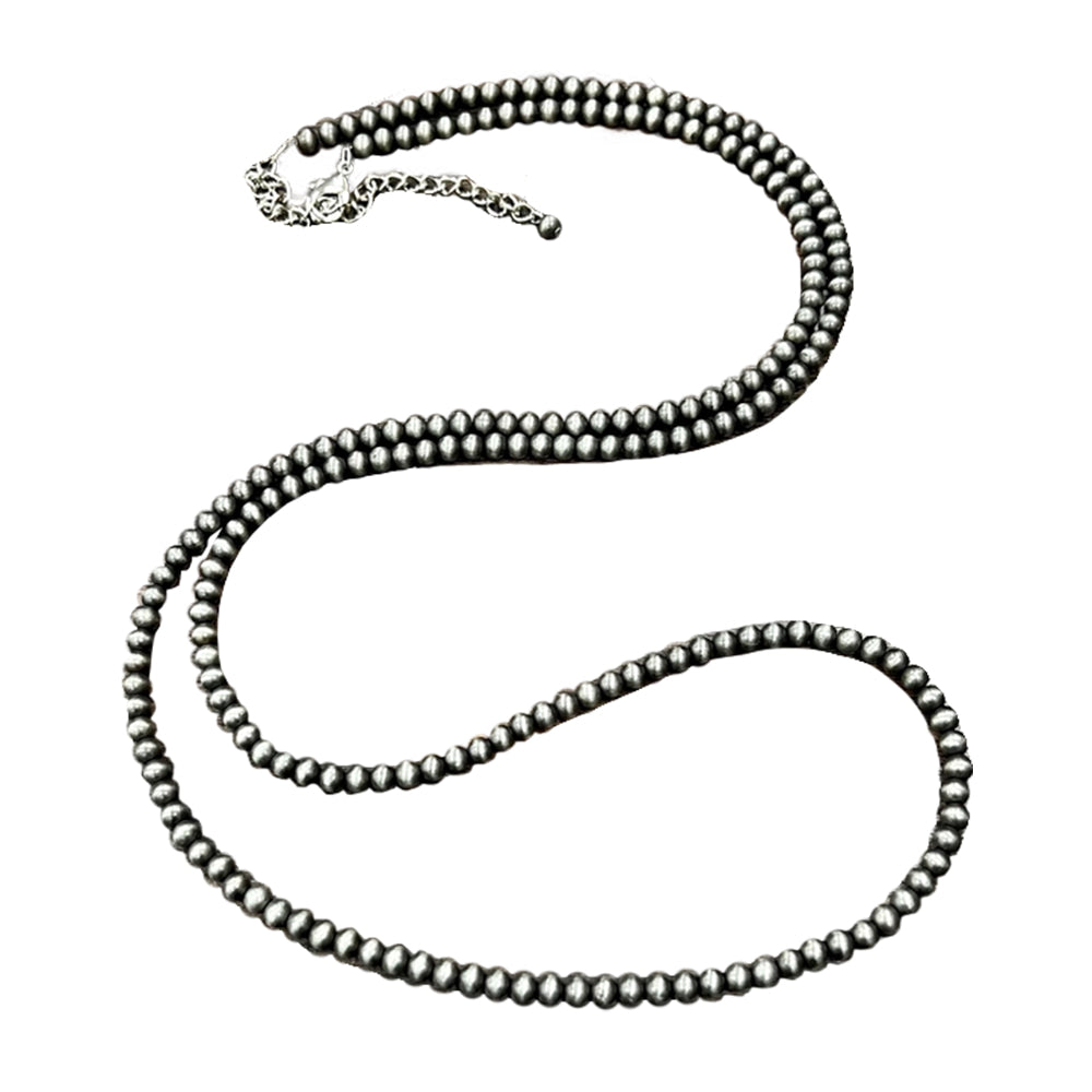 South Texas Tack Apparel Jewelry 46" and 6mm Faux Navajo Bead Necklace